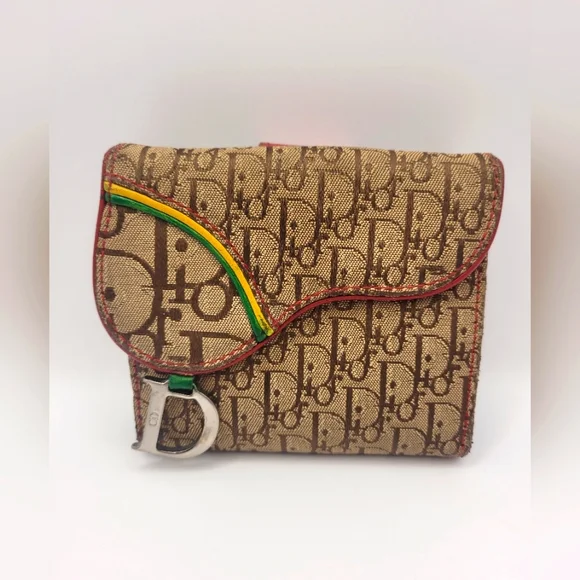 Christian Dior Vintage Trotter Canvas Bifold Wallet