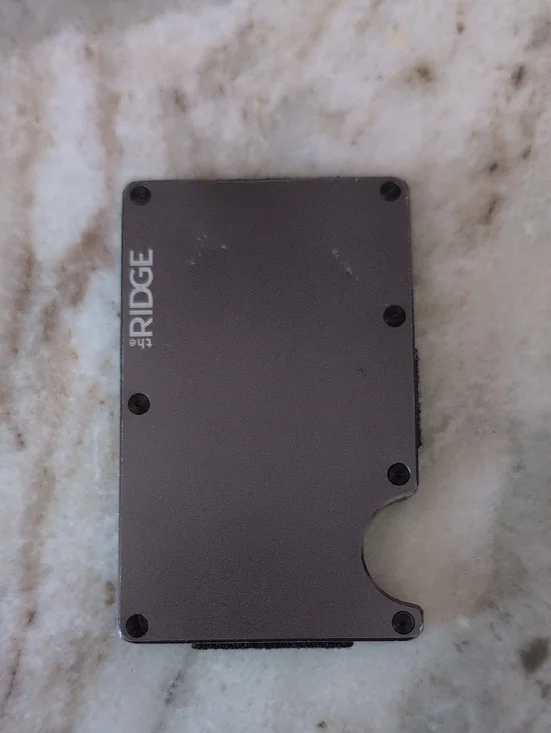 The Ridge Gunmetal RFID Card Holder Ridge Wallet
