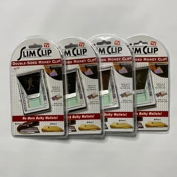 Slim Clip Double Sided Money Clip Bundle (4)