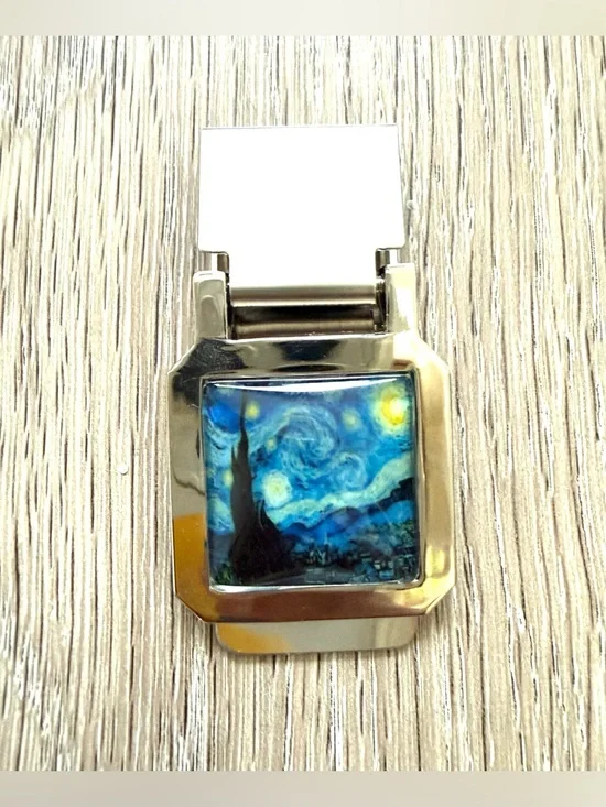 Starry Night Money Clip inspired by Van Gogh.