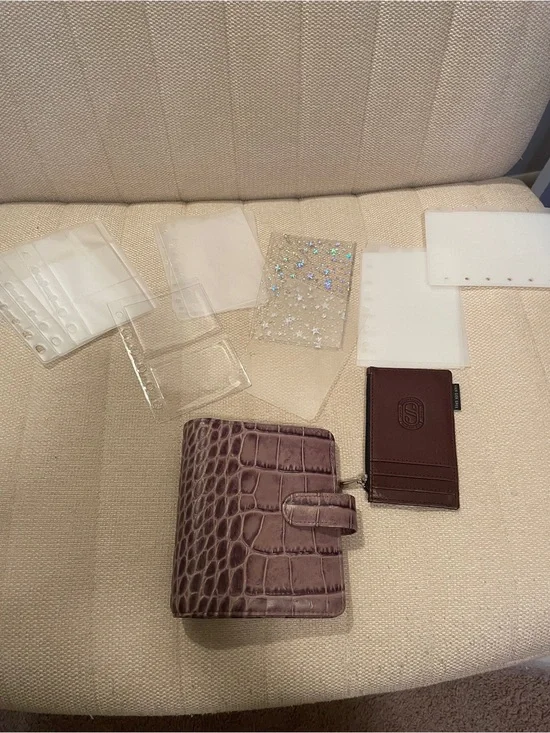 Van Der Spek Croco Leather Junior (Pocket) Planner