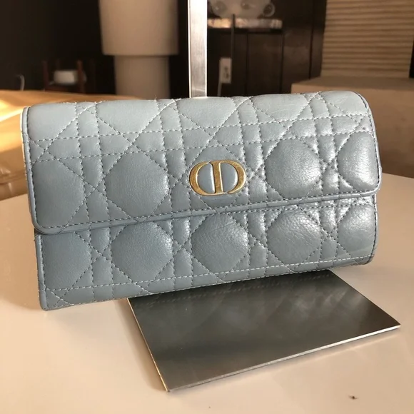 Dior Caro Orchid Long Wallet