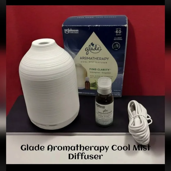 Glade Aromatherapy Essential Oil Diffuser, Lemongrass & Bergamot