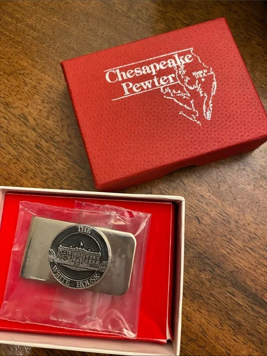 CHESAPEAKE PEWTER The White House Money Clip