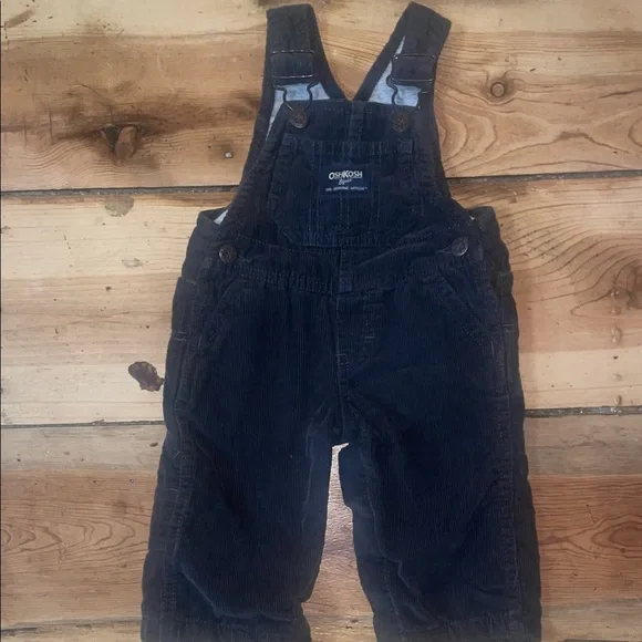 OshKosh B'gosh charcoal gray Corduroy Overalls for Kids, 6M