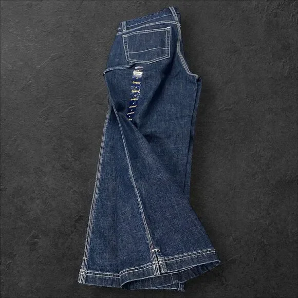 OshKosh B'gosh Blue‎ Denim Carpenter Jeans Boys Size 4 NWT MSRP $34