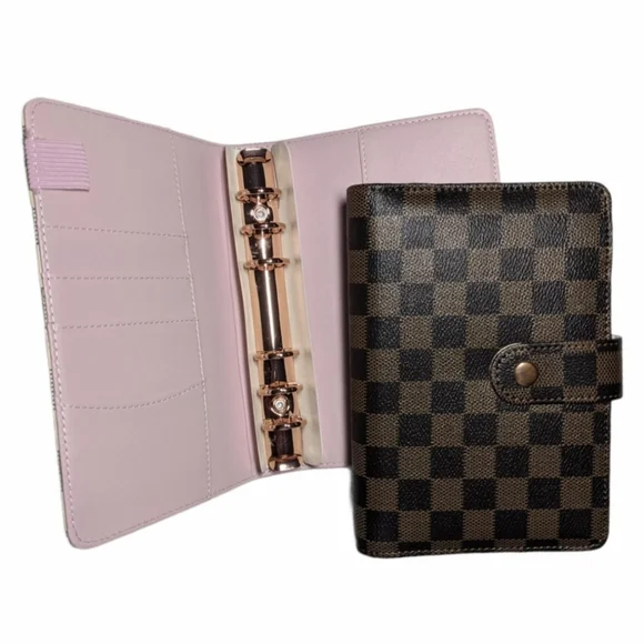 Luxe Checkered Budget Planner Organizer Size A6