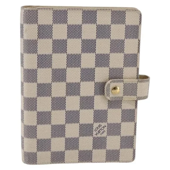 LOUIS VUITTON Damier Azur Agenda MM Day Planner Cover