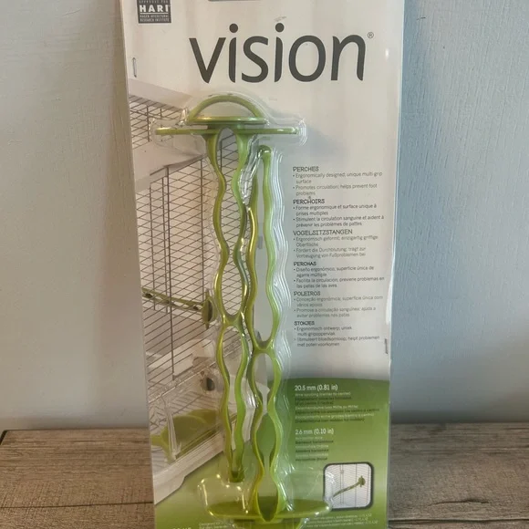 Vision Bird Cage Perches in Green