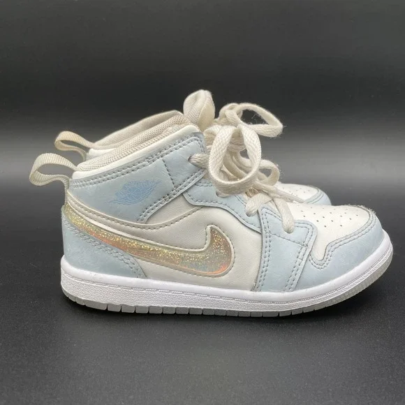 Toddler's Jordan 1 Mid SE Blue Tint/Ice Blue (FQ9116 400) 10 C