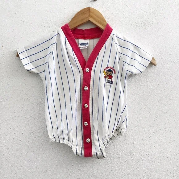 OSHKOSH B'GOSH‎ Vintage Baby Baseball Romper 12 Months