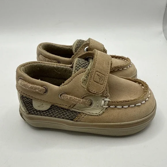 Sperry Topsider Baby Hook And Loop‎ Boat Shoes Size 1M