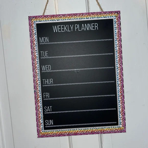 Weekly Chalk Board Planner