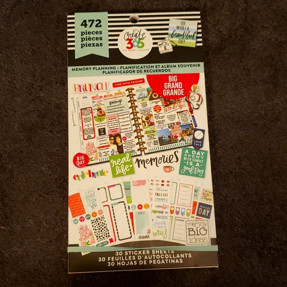 The happy planner memory planner Big planner stickers