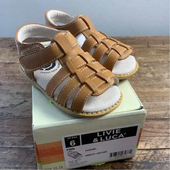 Livie & Luca Finn Leather‎ Sandals NIB size 6