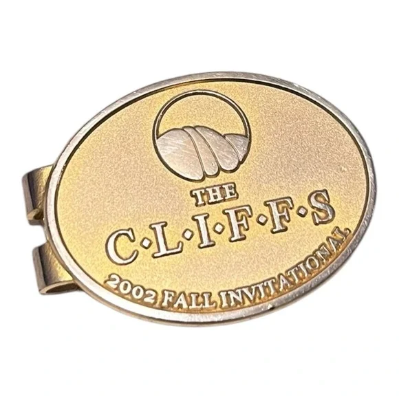 Vintage Money Clip The Cliffs‎ Golf Invitational Tournament 2002 SC NC Carolina