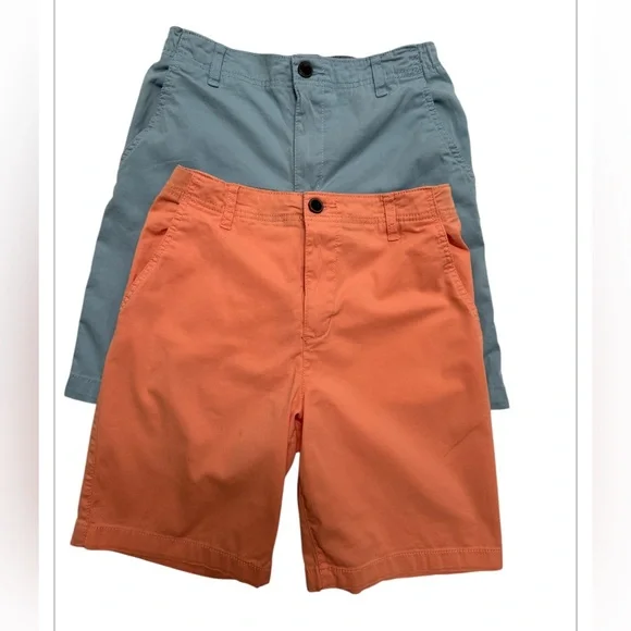 Oshkosh B'gosh 2 Pcs. Boy’s Blue /Orange Chino Shorts Size:14