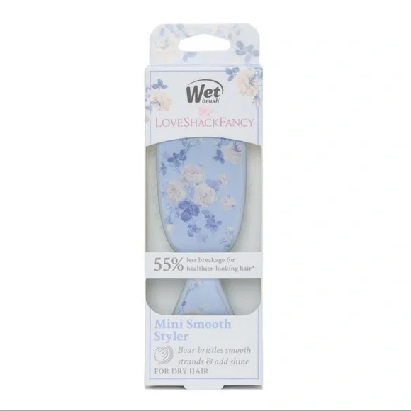 NWT Wet Brush x LoveShackFancy Mini Shine Detangling Hair Brush