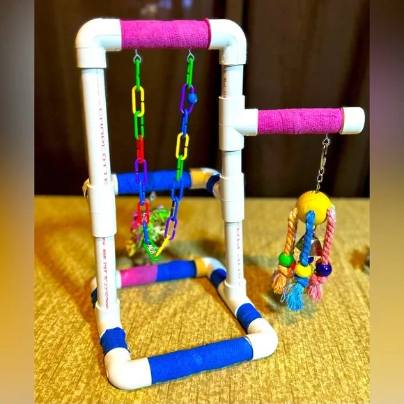 Handmade Bird Perch/Play gym