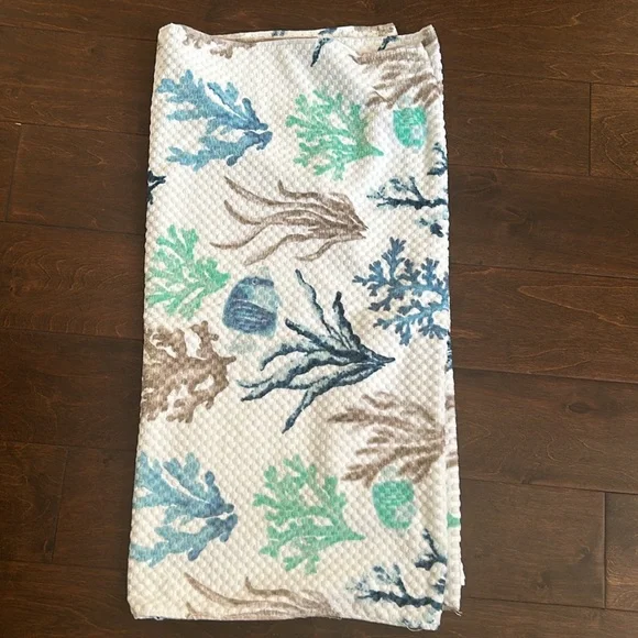 Deborah Connolly Designs Beach Towel Coral Reef Print cotton Blend 27”x 55”