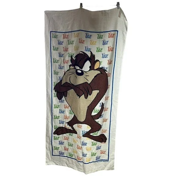 Vintage Taz Beach Bath Towel 199￼8 Warner Bros‎