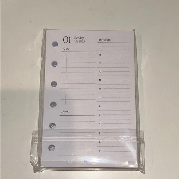 2025 pocket day on one page with list inserts planner