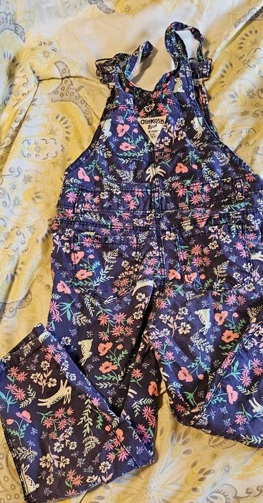 OshKosh B'gosh Purple Floral Top with Pink and Green Accents