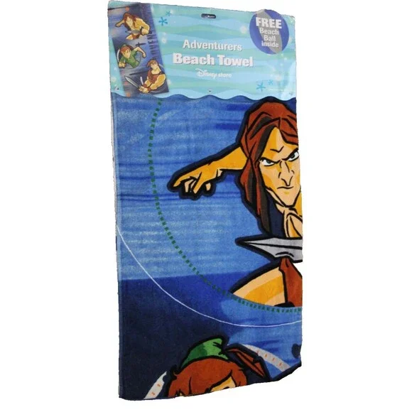 Disney Store Adventurers Beach Pool Towel Peter Pan Hercules Tarzan 30