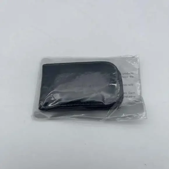 Lee Sands Genuine Eel‎ Skin Magnetic Money Clip Black