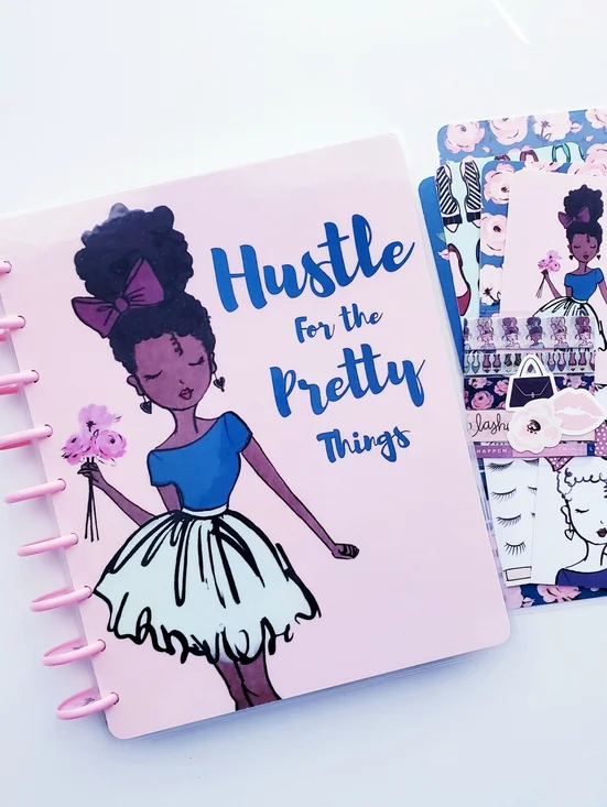 Hustle for the Pretty Things Happy Planner Classic Cover Set