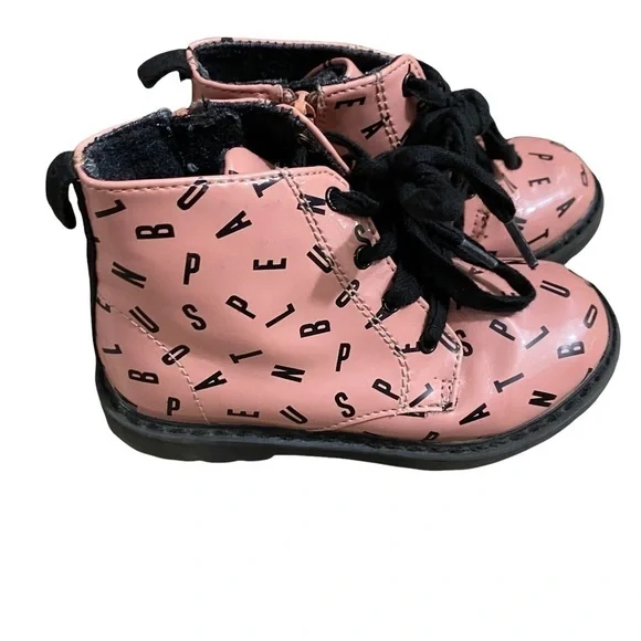 Zara Baby Alphabet Lace Up Boots