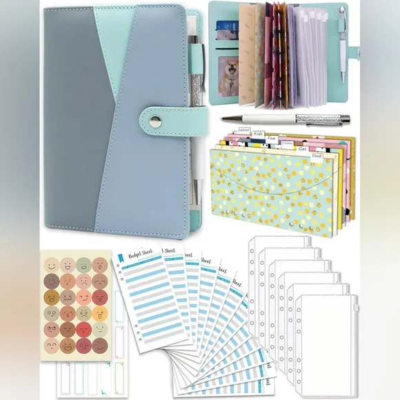 Stylish Blue and Gray Planner Organizer