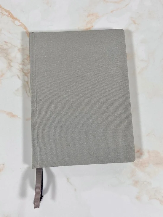 B6 Print Pression Undated Weekly Planner || Grey Fabric Cover