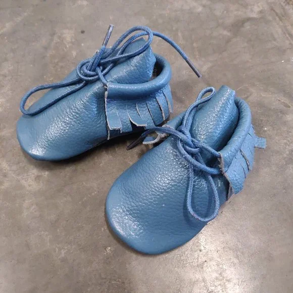 NWOT Genuine Leather Baby Moccasins 3-9 months