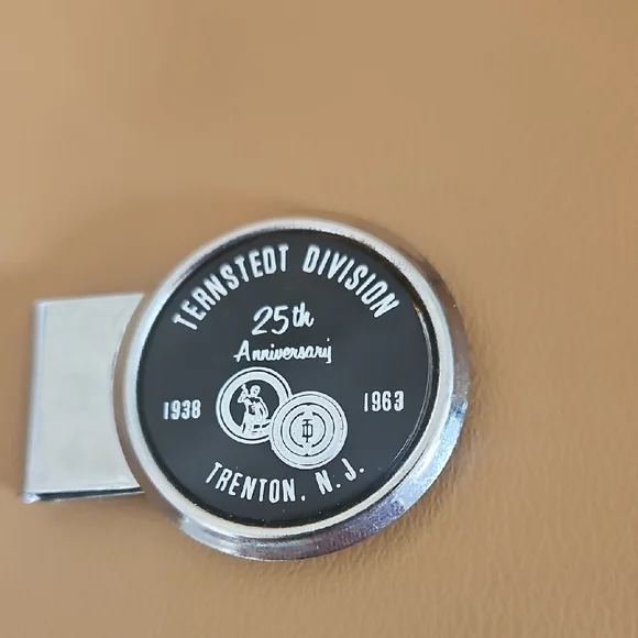 Silver and Black Money Clip