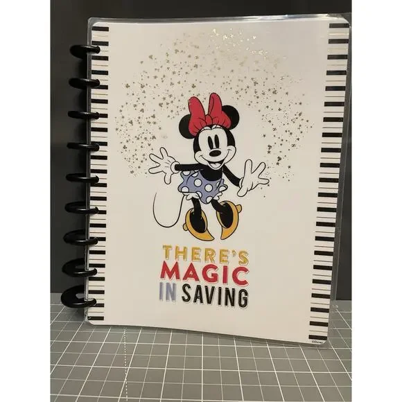 Happy Planner Classic Disney Minnie Mouse Budget Journal 9 Disc Undated