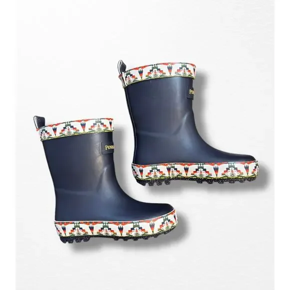 NWT Pendleton Tucson Rubber Rain Boots, Toddler Size 5/6
