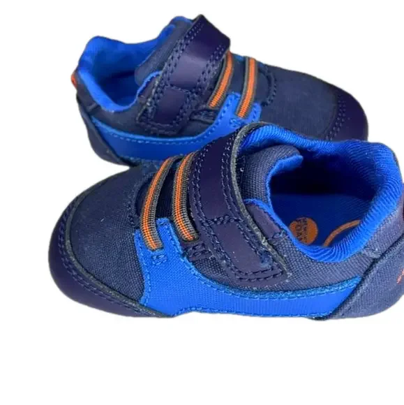 Stride Rite Kylin baby boys sneaker shoes Blue 3M NWT