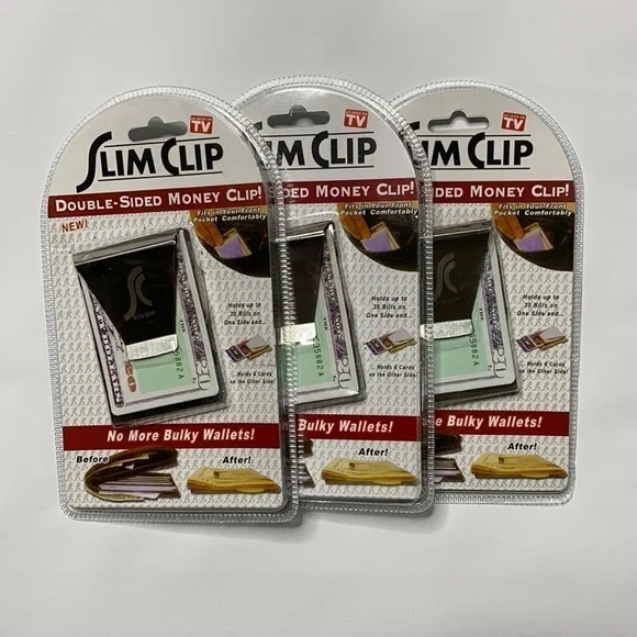 Slim Clip Double Sided Money Clip Bundle (3)