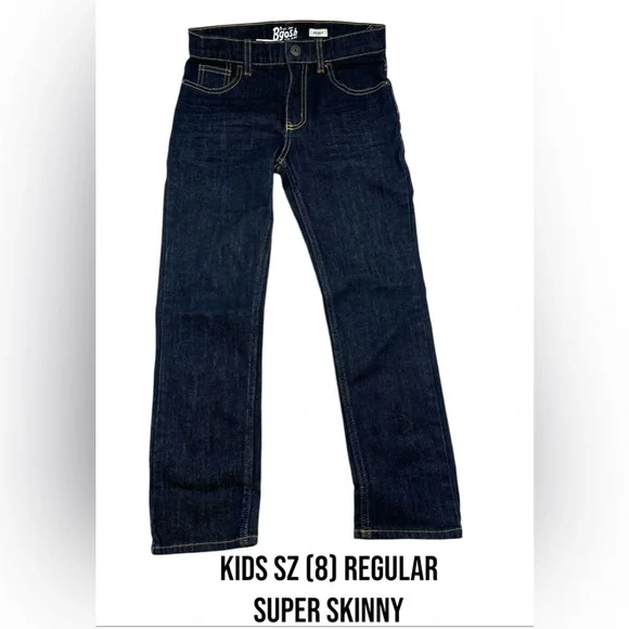Oshkosh B'gosh Jeans Skinny Adjustable Waist‎ Dark Wash NEW Kids Regular 8 (K8)