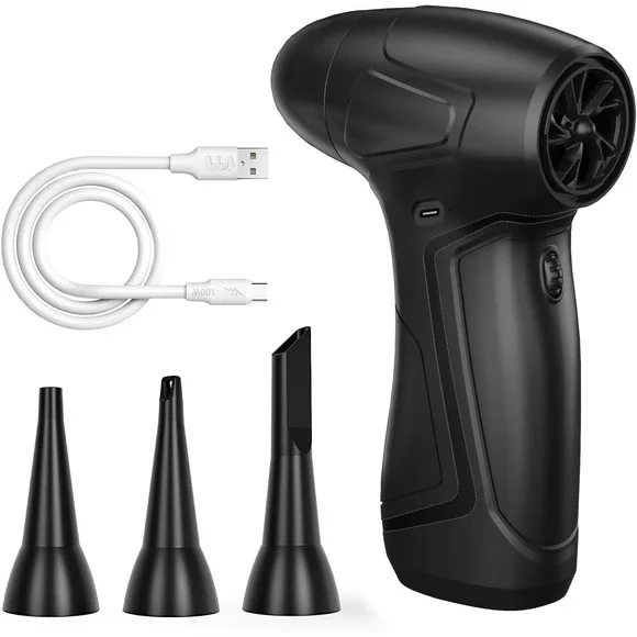 New Cordless Air Duster‎ Rechargeable Blower Adjustable Speed for PC Laptop Car