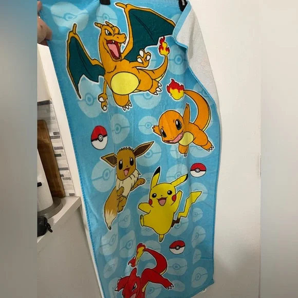 Nintendo Pokémon characters kids 100% Cotton terrycloth Beach/ Bath Towel
