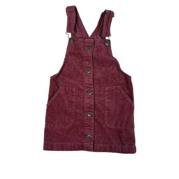 Oshkosh Bgosh Girls‎ Jumper Overall Dress Size 3T Pink Corduroy Cottagecore