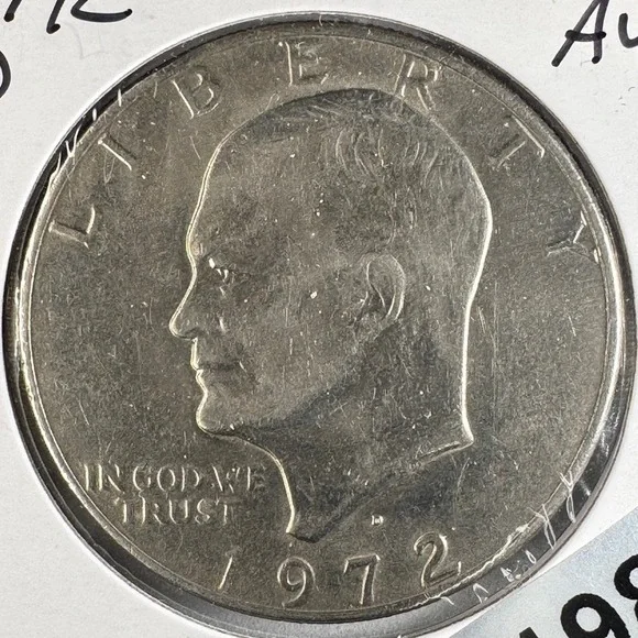1972 D Eisenhower Type 3 Dollar IKE US Mint Coin Denver Copper Nickel Clad AU