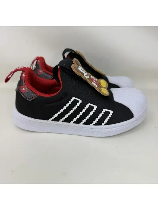 Adidas Superstar 360 Disney Mickey Mouse Slip On Shoes Black Toddler Size 12
