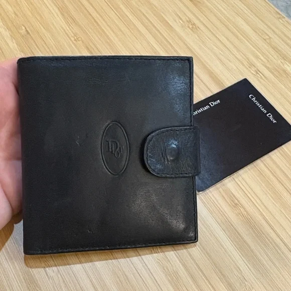 Christian‎ Dior Black Leather Wallet