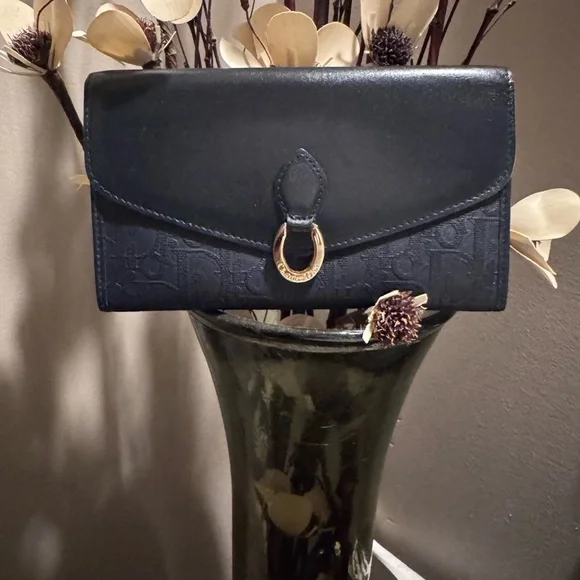 Vintage Christian Dior Trotter Kiss-lock Wallet