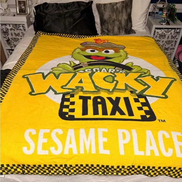 Wacky Taxi Yellow Beach Towel 54