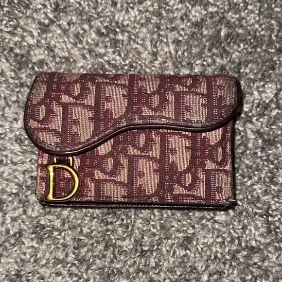 Dior Oblique Saddle Card Holder