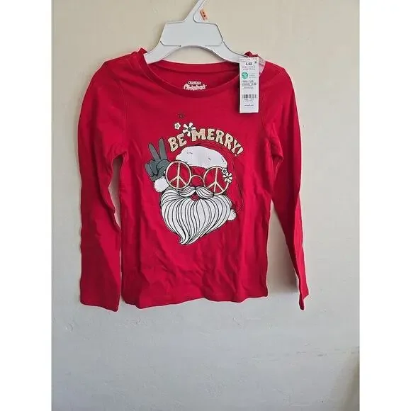 Osh Kosh Boys Size 6 - 6X Red Santa 